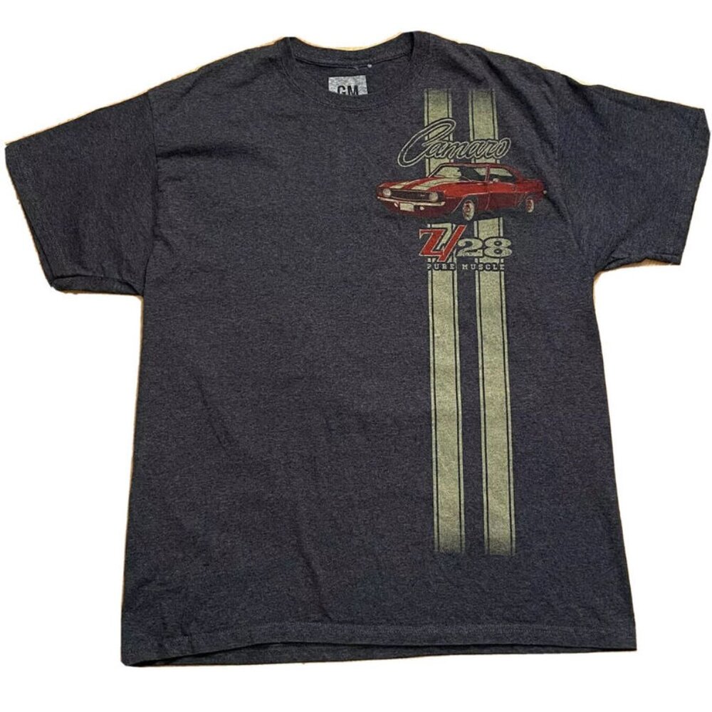Z28 Camaro Muscle Car - Chevy - Gray- GM Official Licensed T-shirt Size X-Large